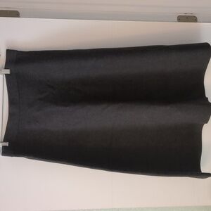 Catherine Malandrino knit stretchy midi A line  winter office minimalist skirt